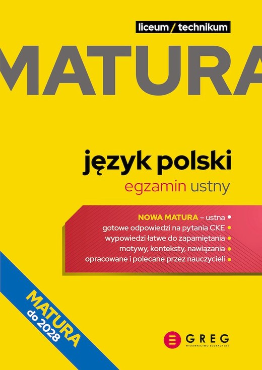 okładka Język polski. Matura. Egzamin ustny. Repetytorium maturalne wyd. 2025 książka | Opracowanie zbiorowe
