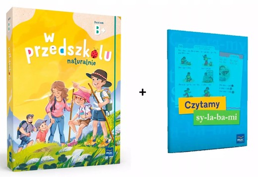 okładka PAKIET Superpakiet W przedszkolu naturalnie. Poziom B+. Pakiet + Czytamy sylabami książka | Opracowanie zbiorowe