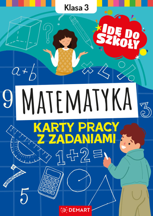okładka Matematyka. Klasa 3. Karty pracy z zadaniami. Idę do szkoły książka