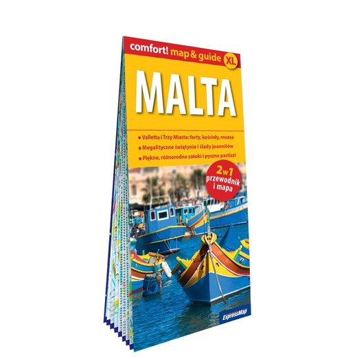 okładka Malta laminowany map&guide XL 2w1 przewodnik i mapa książka | Opracowanie zbiorowe