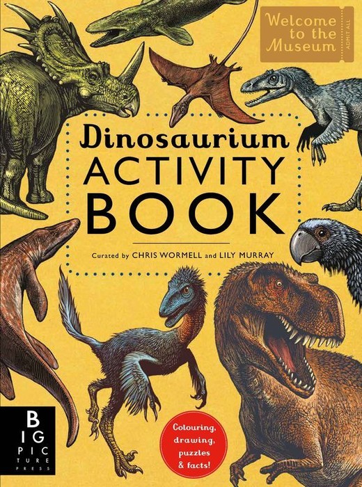 okładka Dinosaurium Activity Book książka | Murray Lily