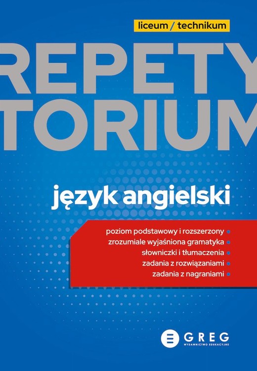 okładka Język angielski. Repetytorium. Liceum/technikum wyd. 2025 książka | Bogusław Solecki, Dorota Ciężkowska-Gajda