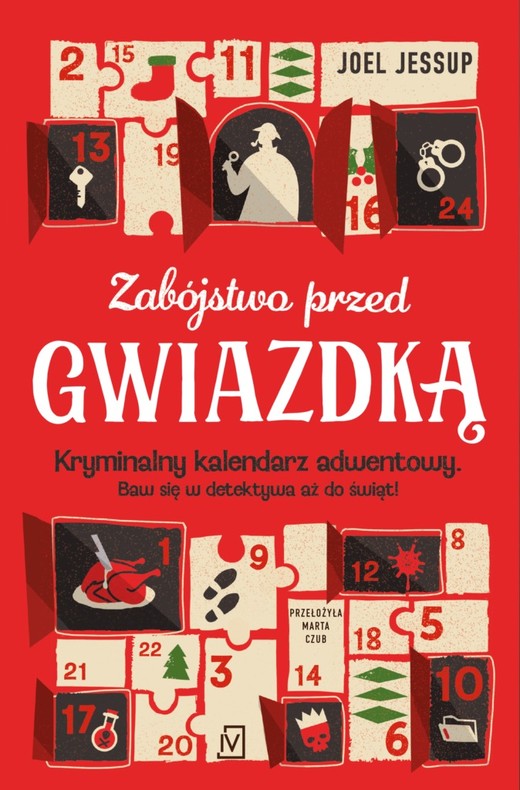 okładka Zabójstwo przed Gwiazdką. Kryminalny kalendarz adwentowy książka | Joel Jessup