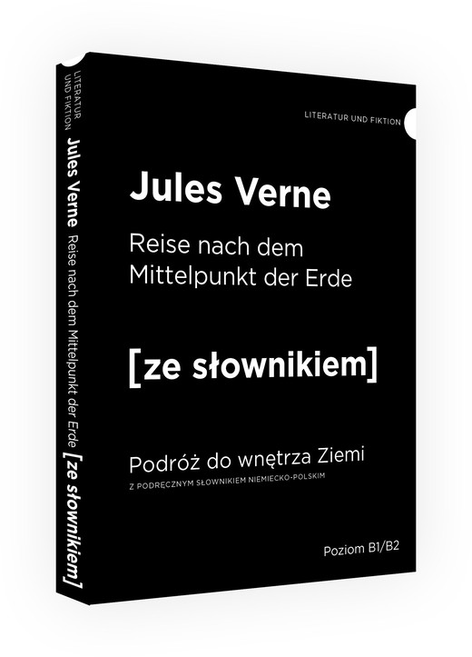okładka Reise nach dem mittelpunkt der erde podróż do wnętrza ziemi z podręcznym słownikiem niemiecko-polskim książka | Juliusz Verne