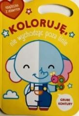 okładka Słonik. Koloruję bez wychodzenia poza linie wer. żółta książka | Praca Zbiorowa