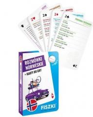 okładka Rozmówki norweskie i karty do gry 2w1 książka | Kinga Perczyńska