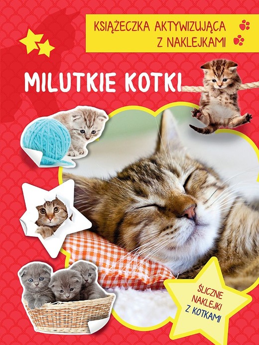 okładka Milutkie kotki. Książeczka aktywizująca z naklejkami książka | Opracowanie zbiorowe
