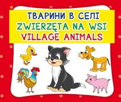 okładka Zwierzęta na wsi. Village animals książka | Praca Zbiorowa