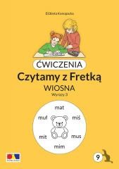 okładka Ćwiczenia. Czytamy z Fretką cz.9 Wiosna. Wyrazy 3 książka