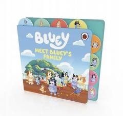 okładka Bluey: Meet Bluey's Family: Tabbed Board Book książka | Praca Zbiorowa