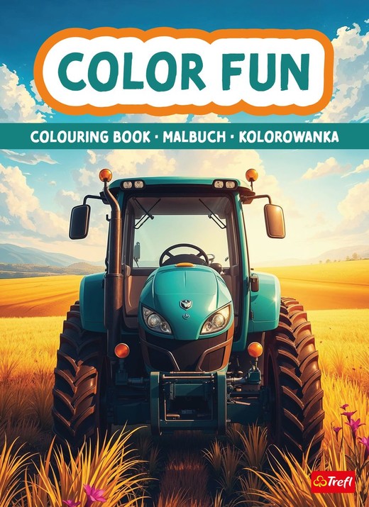okładka Maszyny rolnicze. Kolorowanka. Malbuch. Colouring book książka | Opracowanie zbiorowe