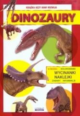 okładka Wycinanki, kolorowanki i naklejki. Dinozaury książka | Praca Zbiorowa