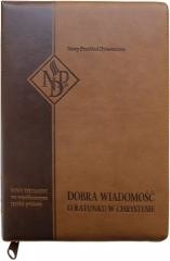 okładka Nowy Testament NPD suwak paginatory ciemnobrązowy książka | Praca Zbiorowa