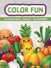 okładka Książka aktywizująca Owoce i warzywa kolorowanka książka