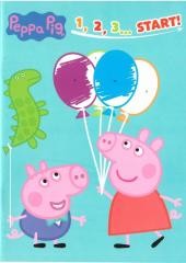 okładka Świnka Peppa 1, 2, 3... start! książka | Praca Zbiorowa