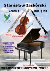 okładka Gram z pasją na flecie, klarnecie, wiolonczeli... książka | Stanisław Zaskórski