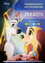 okładka Kolorowanka antystresowa. Zwierzęta. Disney książka | Marzena Suterska-Kinal