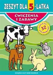 okładka Ćwiczenia i zabawy. Zeszyt dla 5-latka książka | Małgorzata Korczyńska