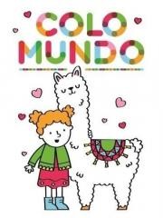 okładka Colomundo z grubym obrysem Dziewczynka z lamą książka | Praca Zbiorowa