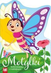 okładka Motylki. Kolorowanka z naklejkami książka | Praca Zbiorowa