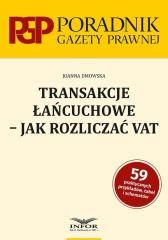 okładka Transakcje łańcuchowe - jak rozliczać VAT książka | Joanna Dmowska