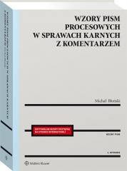 okładka Wzory pism procesowych w sprawach karnych z kom. książka | Michał Błoński