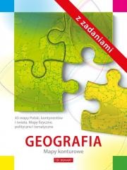 okładka Geografia. Mapy konturowe z zadaniami książka | Praca Zbiorowa