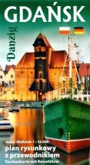 okładka Plan kieszonkowy rysunkowy Gdańsk książka | Praca Zbiorowa