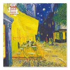 okładka Puzzle 500 Taras kawiarni w nocy Vincent van Gogh książka