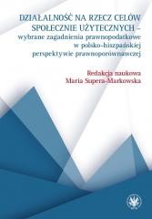 okładka Działalność na rzecz celów społecznie użytecznych książka | red. MariaSupera-Markowska