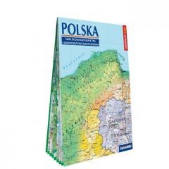 okładka Polska - mapa ogólnogeograficzna 1:1 000 000 (XXL) książka | Praca Zbiorowa