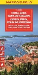 okładka Mapa drogowa Chorwacja, Serbia, Bosnia.. 1:650 książka | Praca Zbiorowa