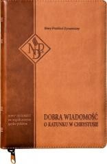 okładka Nowy Testament NPD suwak paginatory karmelowy książka | Praca Zbiorowa