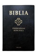 okładka Biblia pierwszego Kościoła czarna książka | Praca Zbiorowa