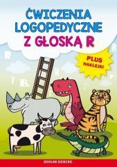 okładka Ćwiczenia logopedyczne z głoską R. Plus naklejki książka | Małgorzata Zarębska