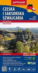 okładka Mapa turystyczna - Czeska i Saksońska Szwajacaria książka | Praca Zbiorowa
