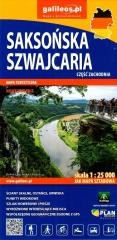 okładka Mapa - Saksońska Szwajcaria cz. zachodnia 1:25 000 książka | Praca Zbiorowa