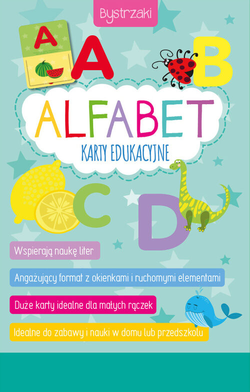 okładka Bystrzaki. Alfabet. Karty edukacyjne książka | Izabella Sieńko-Holewa