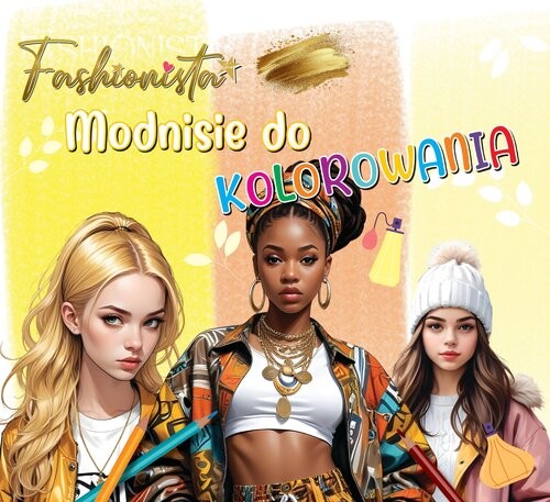 okładka Fashionista. Modnisie do kolorowania książka