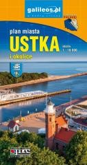 okładka Plan miasta - Ustka i okolice 1:10 000 książka | Praca Zbiorowa