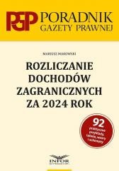okładka Rozliczanie dochodów zagranicznych za 2024r. książka | Mariusz Makowski