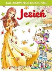 okładka Jesień - kolorowanka edukacyjna książka | Praca Zbiorowa