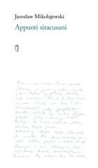 okładka Appunti Siracusani książka | Jarosław Mikołajewski