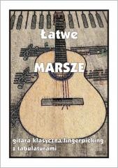okładka Łatwe Marsze - gitara klasyczna książka | M. Pawełek