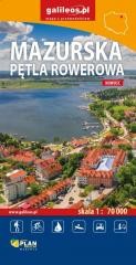 okładka Mazurska Pętla Rowerowa 1:70 000 książka | Praca Zbiorowa