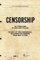 okładka Censorship of Literature in Post-War Poland książka | Anna Wiśniewska-Grabarczyk