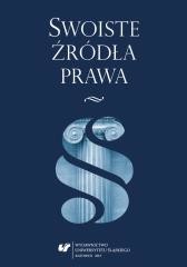 okładka Swoiste źródła prawa książka | Bogdan Dolnicki