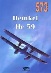 okładka Heinkel He 59 nr 573 książka | Janusz Ledwoch