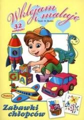 okładka Wklejam i maluję - Zabawki chłopców książka | Praca Zbiorowa