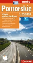 okładka Pomorskie dla zawodowców. TIR. Mapa samochodowa książka